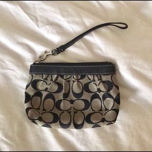 Coach Monogram Wristlet